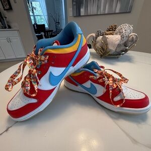 The LeBron James x Nike Dunk Low “Fruity Pebbles”